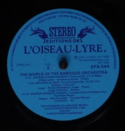 L'Oiseau-Lyre SPA 544 - The Academy Of Ancient Music, Christophe - Image 4