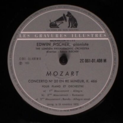 La Voix De Son Maître 2C 061-01408 - Edwin Fischer - Mozart: Con - Image 3