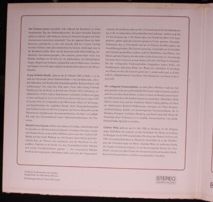 Intercord 29 928-9/1-2 - Georg Friedrich Händel, Süddeutsche Kam - Image 2