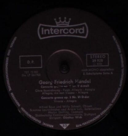 Intercord 29 928-9/1-2 - Georg Friedrich Händel, Süddeutsche Kam - Image 6