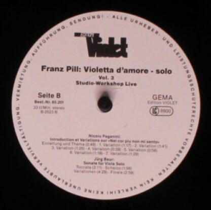 Edition Violet 85.201 - Franz Pill, Johann Sebastian Bach, Nicco - Image 4