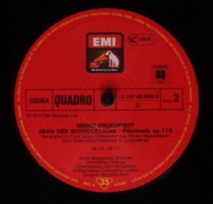 His Master's Voice 1C 157-02 966/67 Q - Sergei Prokofiev, Ирина - Image 7