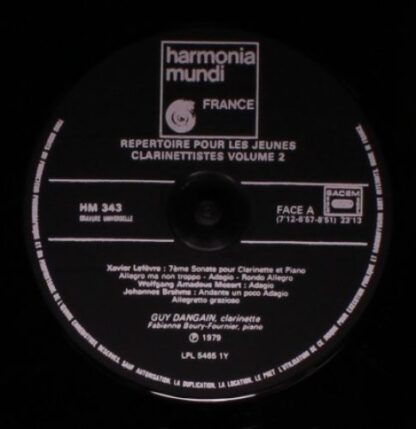 harmonia mundi France HM 343 - Guy Dangain, Fabienne Boury - Rép - Image 5