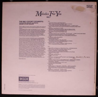 DECCA MOR 502 - Various - Melodies For You Vol.1 - Image 2