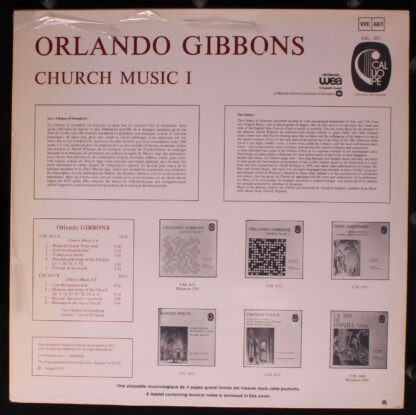Calliope CAL 1611 - Orlando Gibbons, The Clerkes Of Oxenford, Da - Image 2