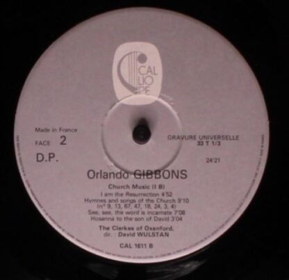 Calliope CAL 1611 - Orlando Gibbons, The Clerkes Of Oxenford, Da - Image 4