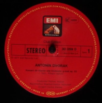 His Master's Voice 30 059 0 - Antonín Dvořák, Carlos Kleiber, Sv - Image 3