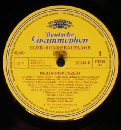 Deutsche Grammophon 26 241-0 - Lorin Maazel, Wiener Philharmonik - Image 3