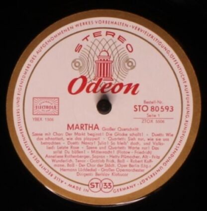 Odeon STO 80 593 - Anneliese Rothenberger, Hetty Plümacher, Frit - Image 3