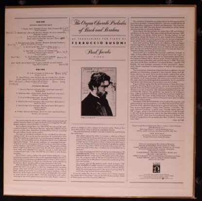 Nonesuch Records H-71375 - Ferruccio Busoni, Paul Jacobs (3) - T - Image 2