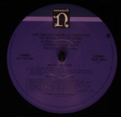 Nonesuch Records H-71375 - Ferruccio Busoni, Paul Jacobs (3) - T - Image 4