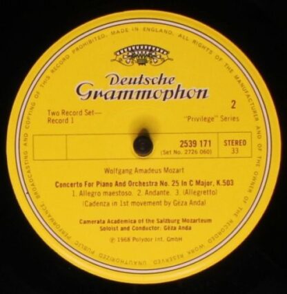 Deutsche Grammophon 2726 060 - Wolfgang Amadeus Mozart, Géza And - Image 5