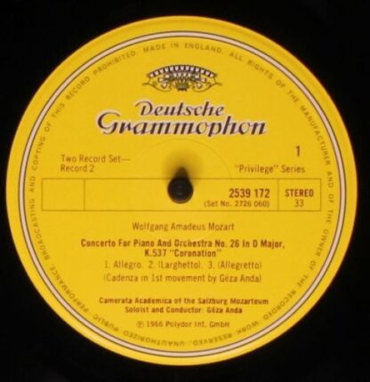 Deutsche Grammophon 2726 060 - Wolfgang Amadeus Mozart, Géza And - Image 6