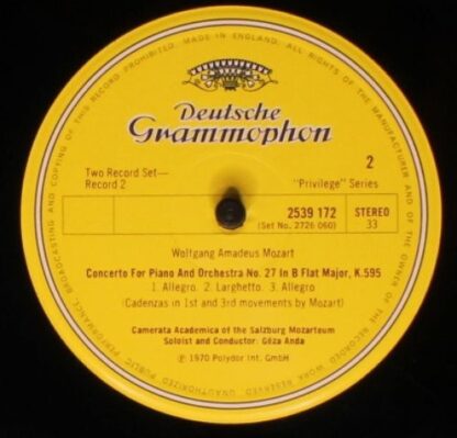 Deutsche Grammophon 2726 060 - Wolfgang Amadeus Mozart, Géza And - Image 7