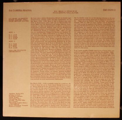 Da Camera Magna SM 92912 - Max Bruch, Lux Brahn, Henrik Crafoord - Image 2