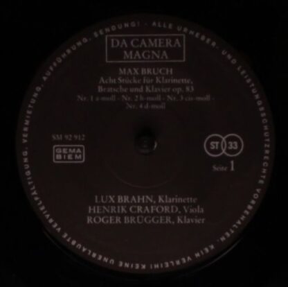 Da Camera Magna SM 92912 - Max Bruch, Lux Brahn, Henrik Crafoord - Image 3