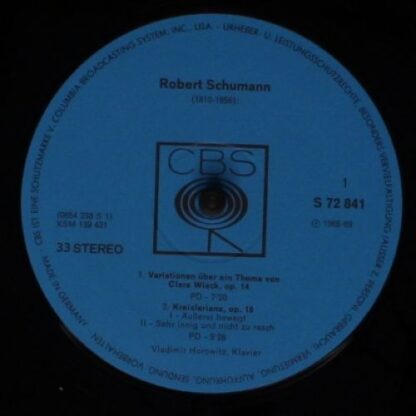 CBS S 72 841 - Vladimir Horowitz, Robert Schumann - Kreisleriana - Image 3