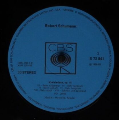 CBS S 72 841 - Vladimir Horowitz, Robert Schumann - Kreisleriana - Image 4