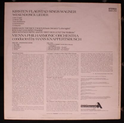 Ace Of Diamonds SDD 212 - Kirsten Flagstad, Richard Wagner, Wien - Image 2