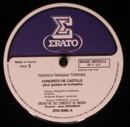 Erato EFM 8080 - Federico Moreno Torroba, Sabicas, Renata Tarrag - Image 3