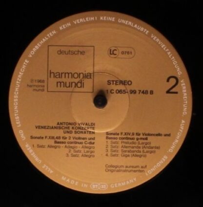Deutsche Harmonia Mundi 1C 065-99 748 - Antonio Vivaldi, Collegi - Image 4