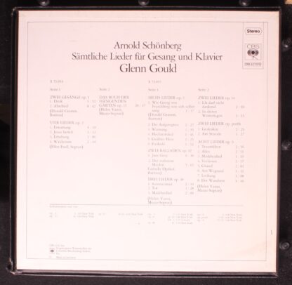 CBS Inc. S 77 273 - Arnold Schoenberg, Glenn Gould - Sämtliche L - Image 2