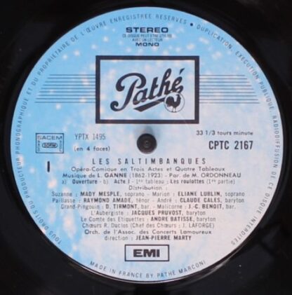 Pathé 2167-8 - Louis Ganne, Mady Mesplé, Eliane Lublin, Claude C - Image 4