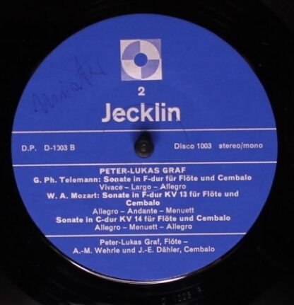 Jecklin Disco 1003 - Peter-Lukas Graf - Flötensonaten von Mozart - Image 4
