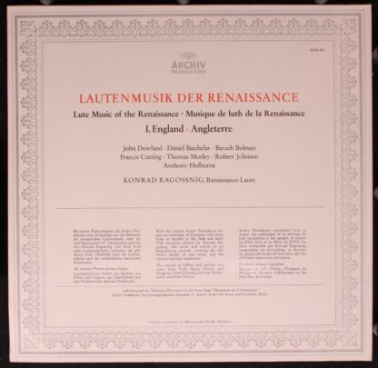 Archiv Produktion 2533 157 - Konrad Ragossnig - Musik Für Laute: - Image 3
