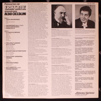 His Master's Voice 5C 047-14078 - Erik Satie, Aldo Ciccolini - P - Image 2