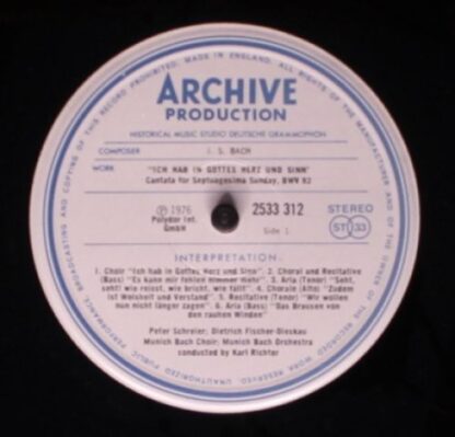 Archiv Produktion 2533 312 - Johann Sebastian Bach, Edith Mathis - Image 5