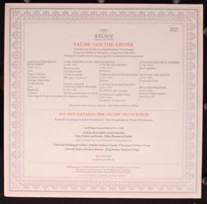 Archiv Produktion 2533 149 - Dietrich Fischer-Dieskau, Jörg Demu - Image 4