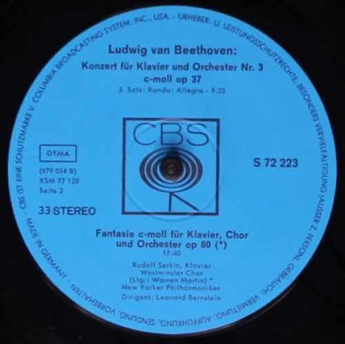 CBS S 72 223 - Ludwig van Beethoven, New York Philharmonic, Rudo - Image 4