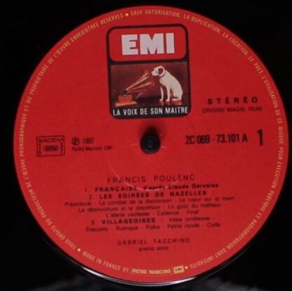 Pathé Marconi EMI 2C 069-73101 - Francis Poulenc, Gabriel Tacchi - Image 5