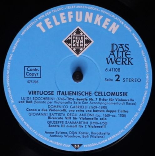 Telefunken 6.41108 AS - Luigi Boccherini, Francesco Geminiani, A - Image 4
