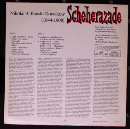 Melodia Eterna 8 26 241 - Nikolai Rimsky-Korsakov - Scheherazade - Image 2