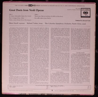 Columbia Masterworks MS 6296 - Richard Tucker (2), Eileen Farrel - Image 2