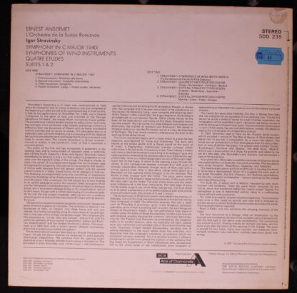 Ace Of Diamonds SDD 239 - Igor Stravinsky, Ernest Ansermet, L'Or - Image 2