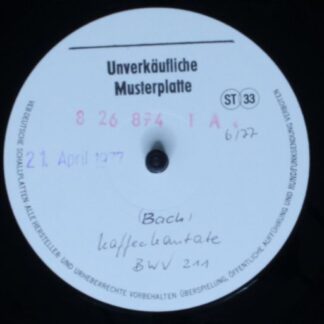Eterna 8 26 874 - Johann Sebastian Bach, Edith Mathis, Peter Sch