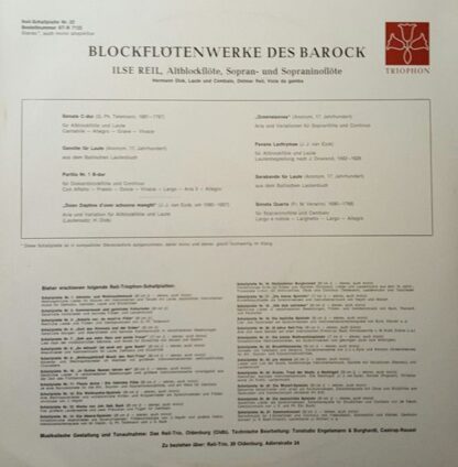 Triophon ST-R 7122 - Das Reil-Trio - Blockflötenwerke - Image 2