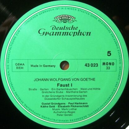 Deutsche Grammophon Gesellschaft Literarisches Arc 2753 002 - Jo - Image 3