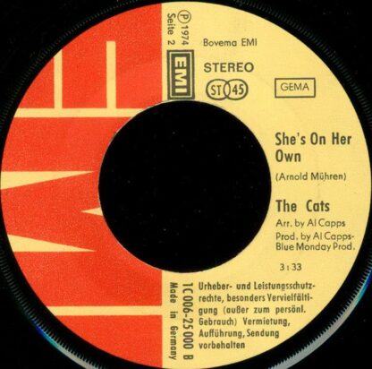 EMI 1C 006-25 000 - The Cats - Be My Day - Image 4