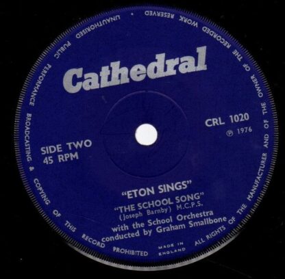 Cathedral CRL 1020 - The Eton School Orchestra, Graham Smallbone - Image 4