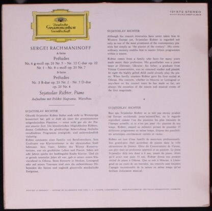 Deutsche Grammophon 121 572 - Sviatoslav Richter, Sergei Vasilye - Image 2