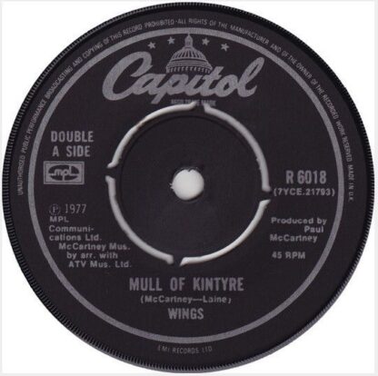Capitol R 6018 - Wings (2) - Mull Of Kintyre / Girls' School