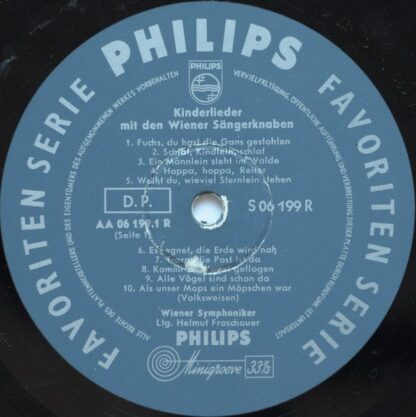 Philips S 06199 R - Die Wiener Sängerknaben - 20 Kinderlieder Mi - Image 3