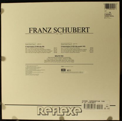 EMI 7 49102 4 - Franz Schubert, Melvyn Tan - Impromptus - Image 2