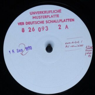 Eterna 8 26 093 - Wolfgang Lesser, Carl-Heinz Pick - Ein Tag In