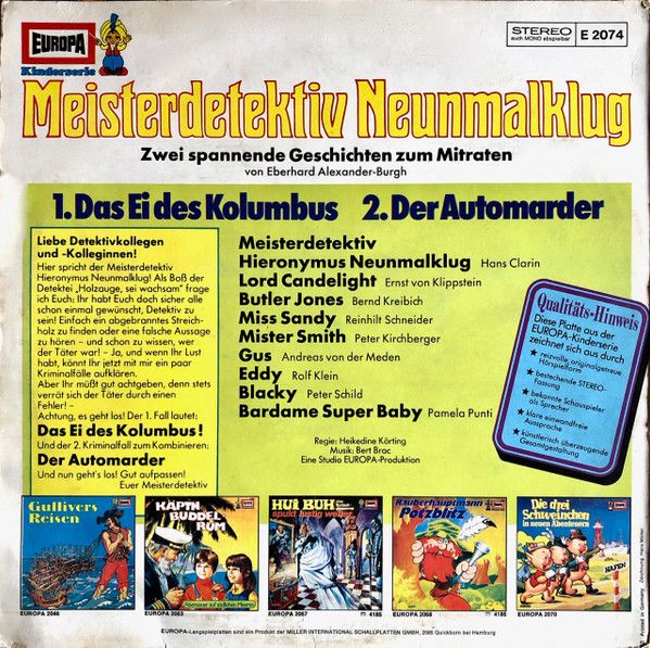 Europa E 2074 - Eberhard Alexander-Burgh - Meisterdetektiv Neunm - Image 2