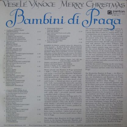 Panton 8113 0312 - Bambini Di Praga - Veselé Vánoce (Merry Chris - Image 2